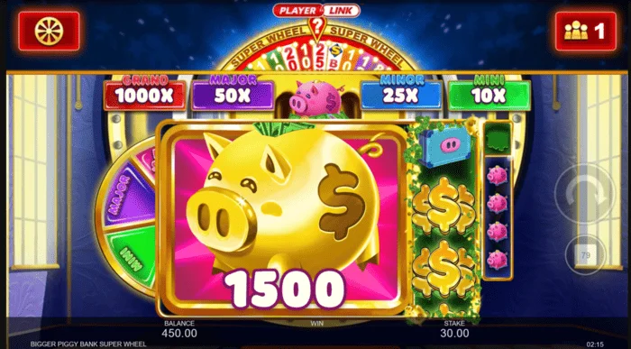 Bigger Piggy Bank Super Wheel ushindi mkubwa
